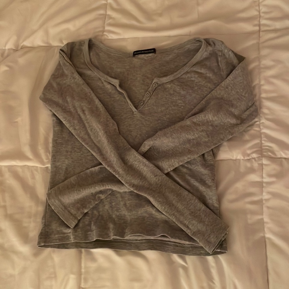Grey Brandy Melville Long sleeve